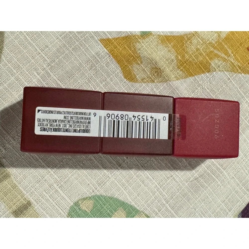 Maybelline Super Stay Teddy Tint 50 Wild At Heart Liquid Lip Tint Matte Red